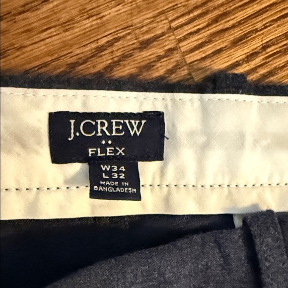 J. Crew Men's Dark Blue Flannel trousers - Picture 3 of 11